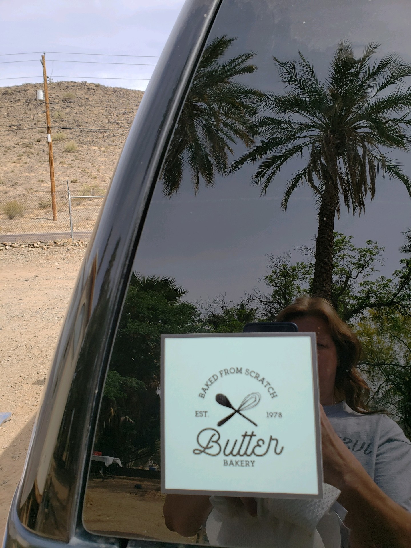Karie's photograph of their Square Stickers