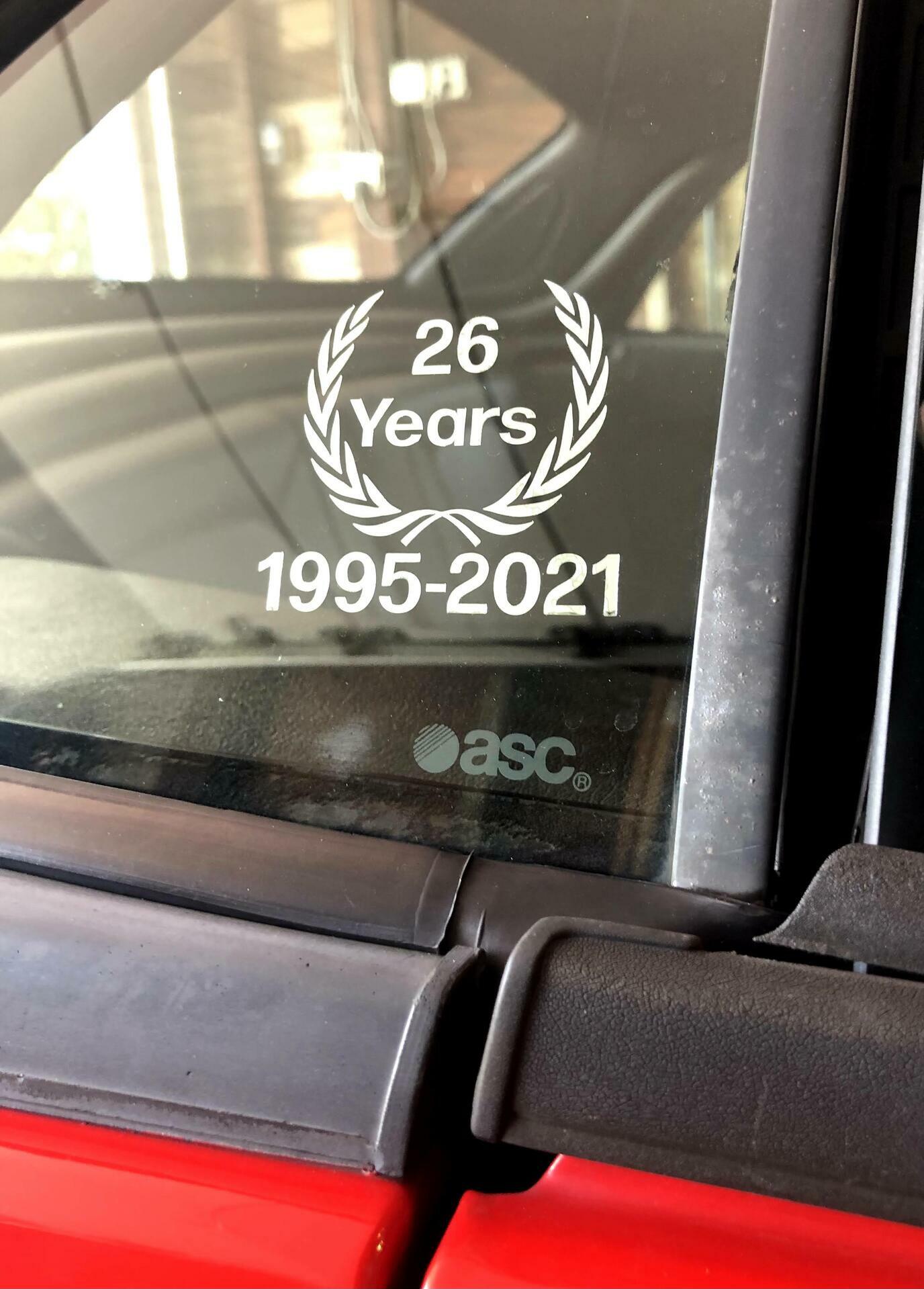 Gary's photograph of their Transfer Stickers