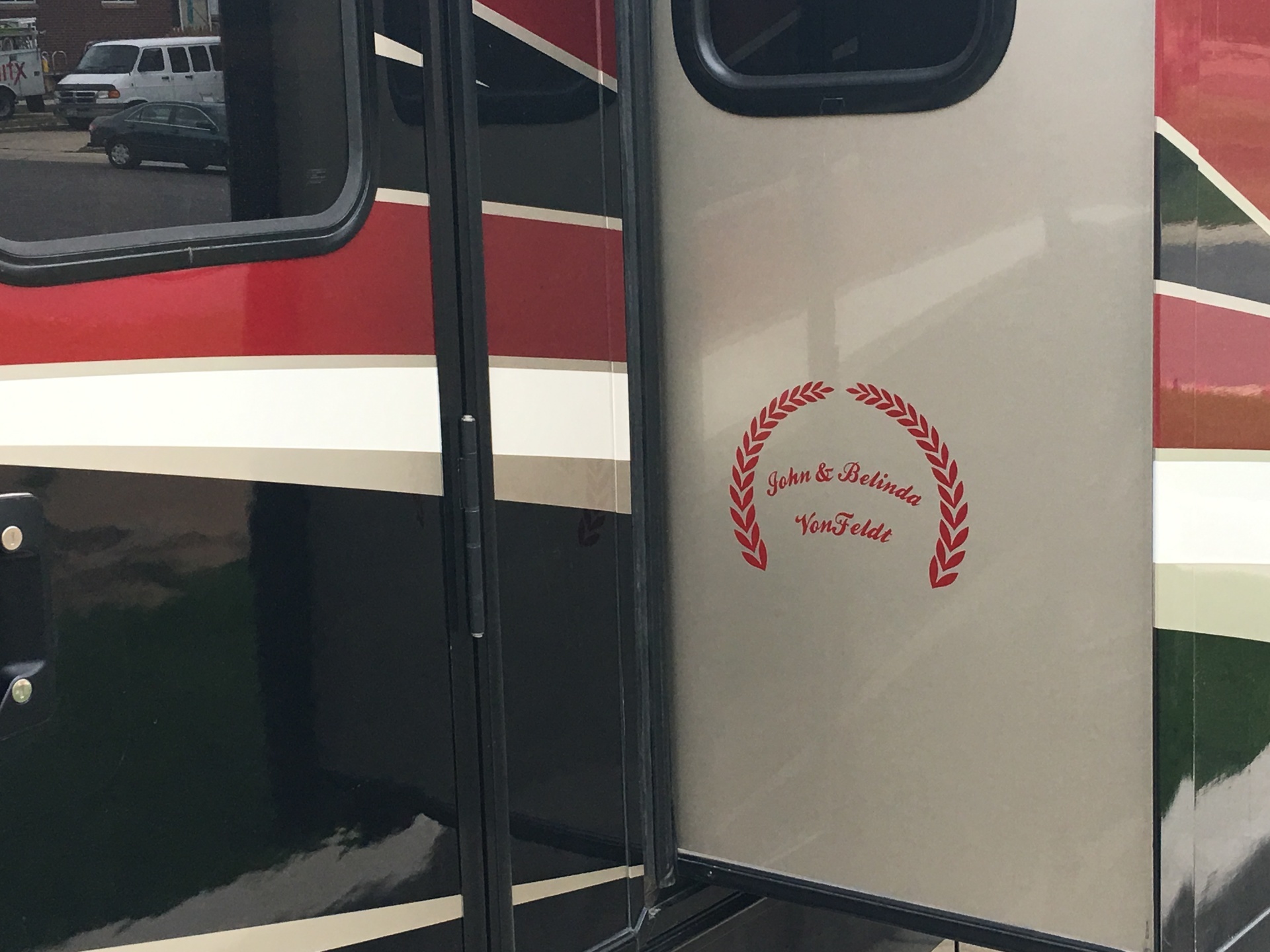 John's photograph of their Custom One-Color Transfer Sticker Template