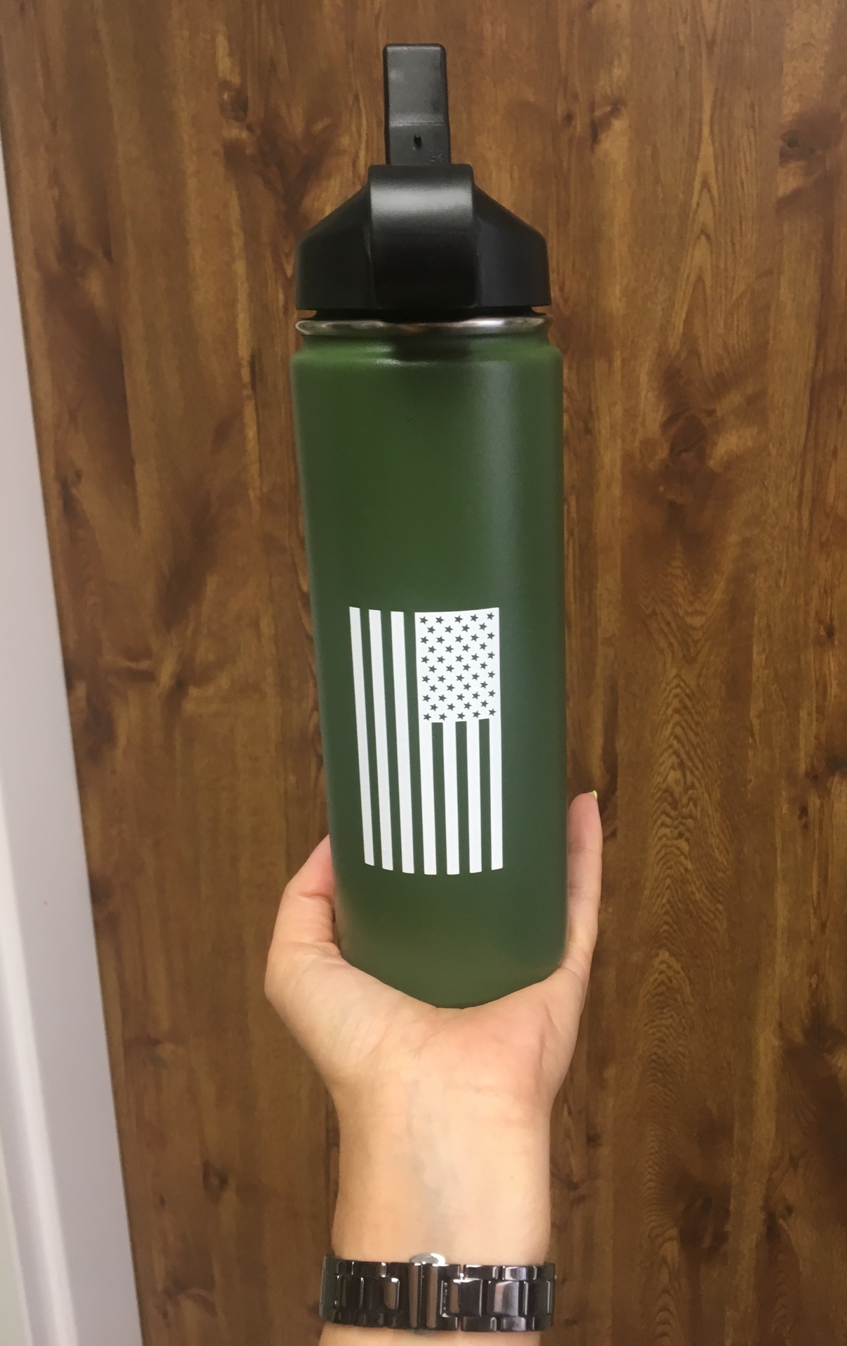 Leah's photograph of their United States Of America Flag Sticker