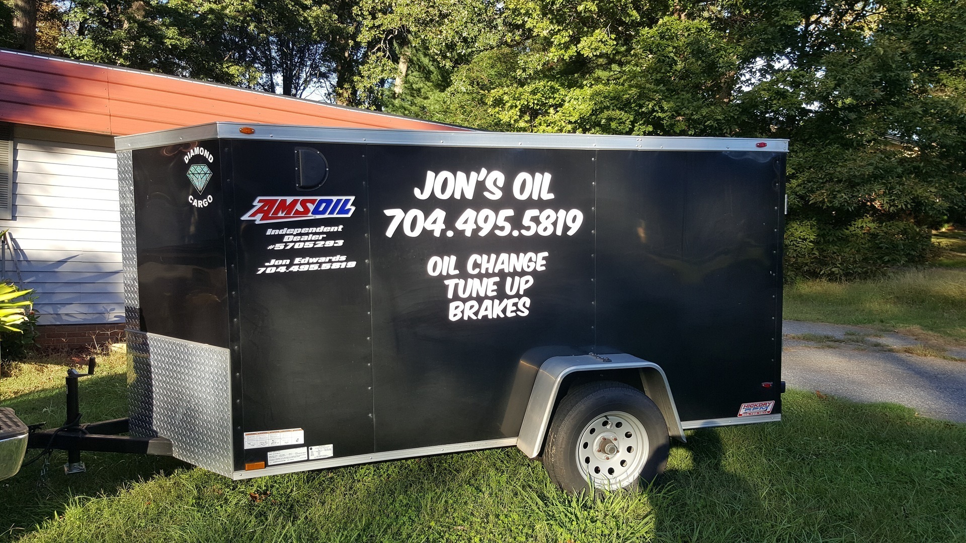 Jonathan's photograph of their Vinyl Lettering