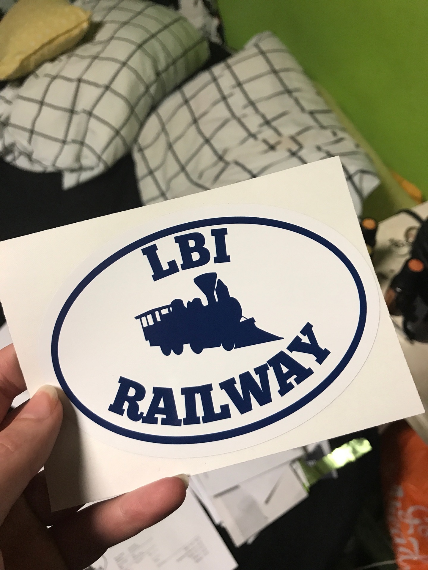 ELIZABETH's photograph of their Oval Sticker with Clipart