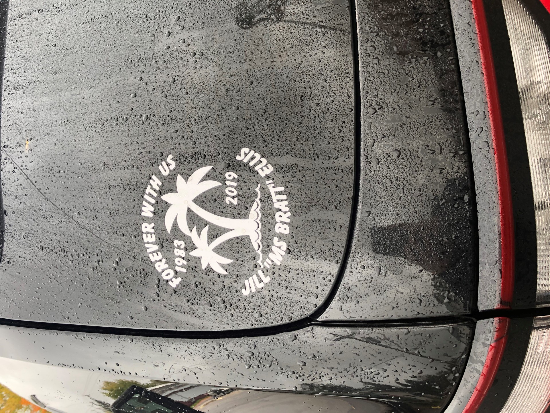 LISA's photograph of their In Loving Memory Palm Trees Sticker
