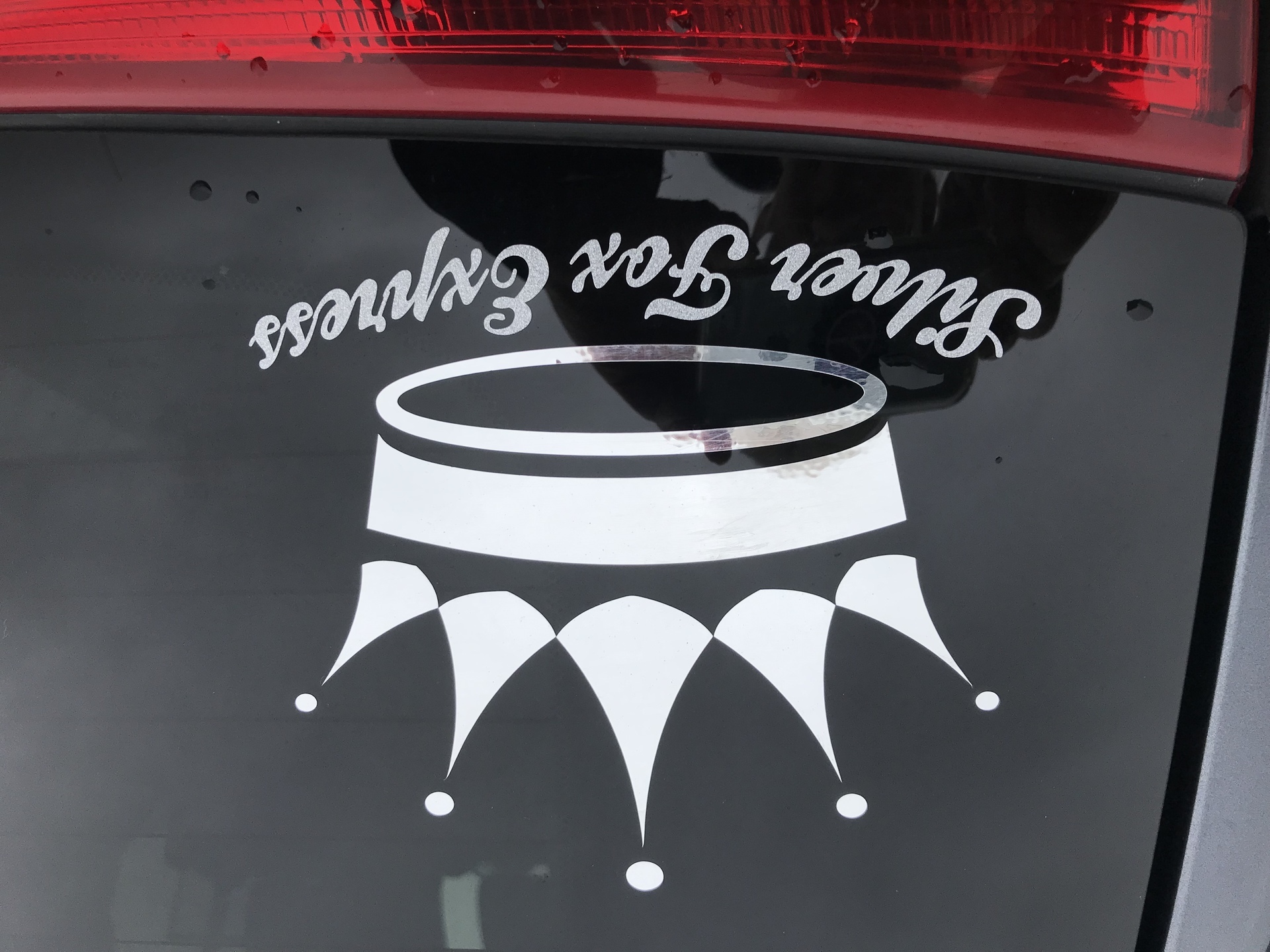 Catherine's photograph of their Custom One-Color Transfer Sticker Template