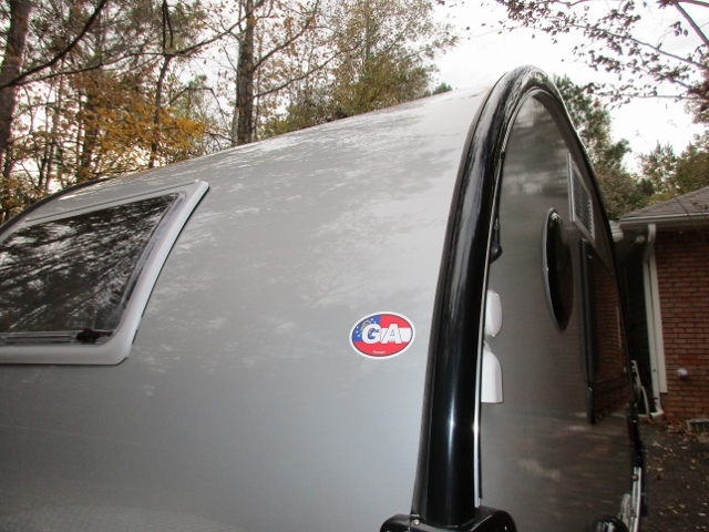 Charles's photograph of their Georgia Ga State Flag Oval Sticker