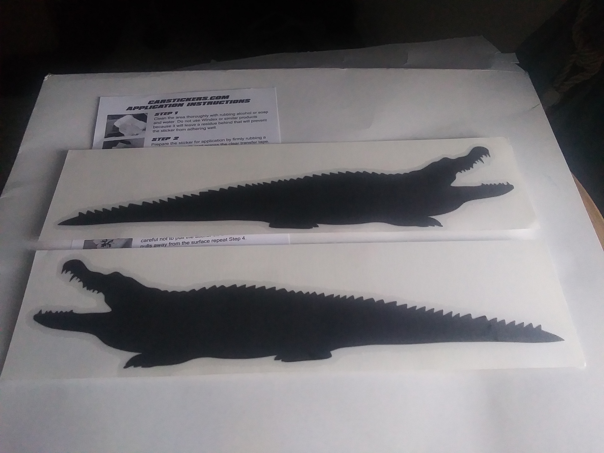 Richard's photograph of their Long Alligator Crocodile Sticker