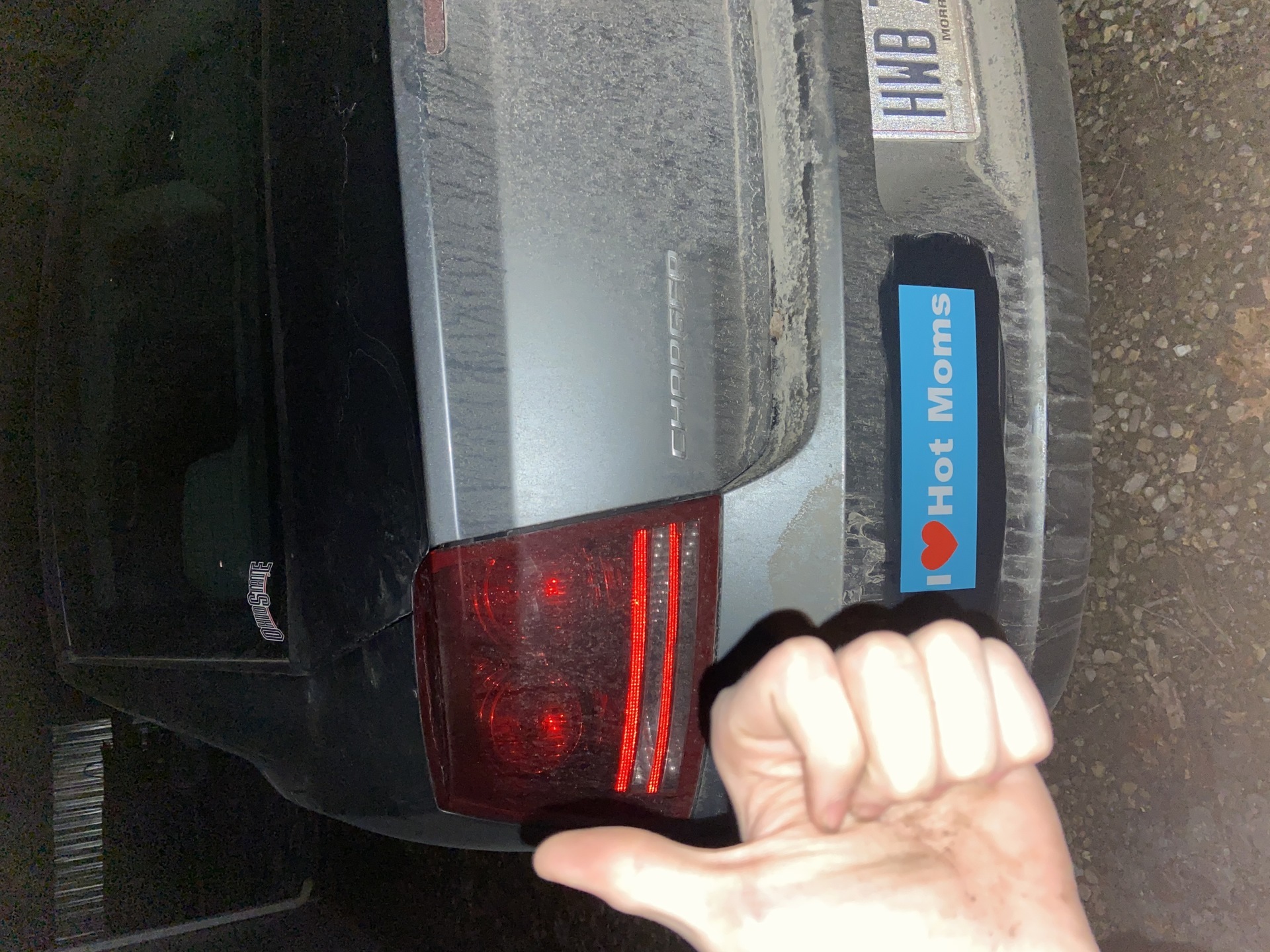Nick's photograph of their Bumper Sticker Maker