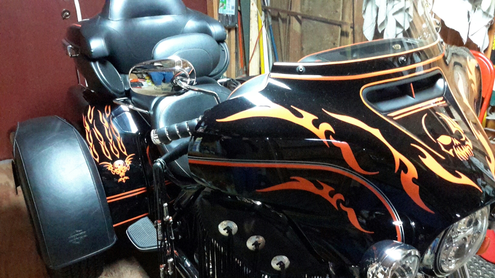 robert's photograph of their Tribal Skull With Wings Sticker