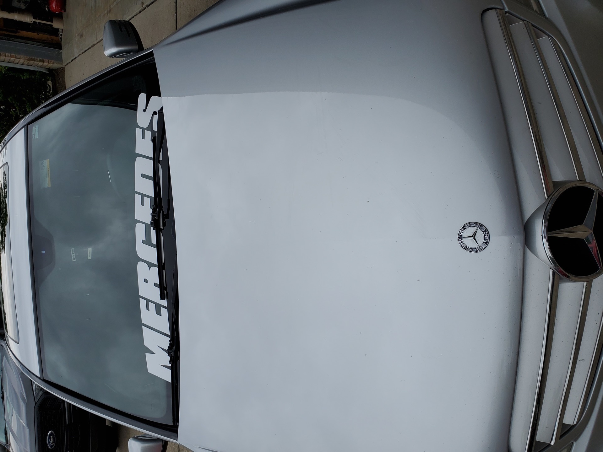 Jeffery's photograph of their Windshield Stickers