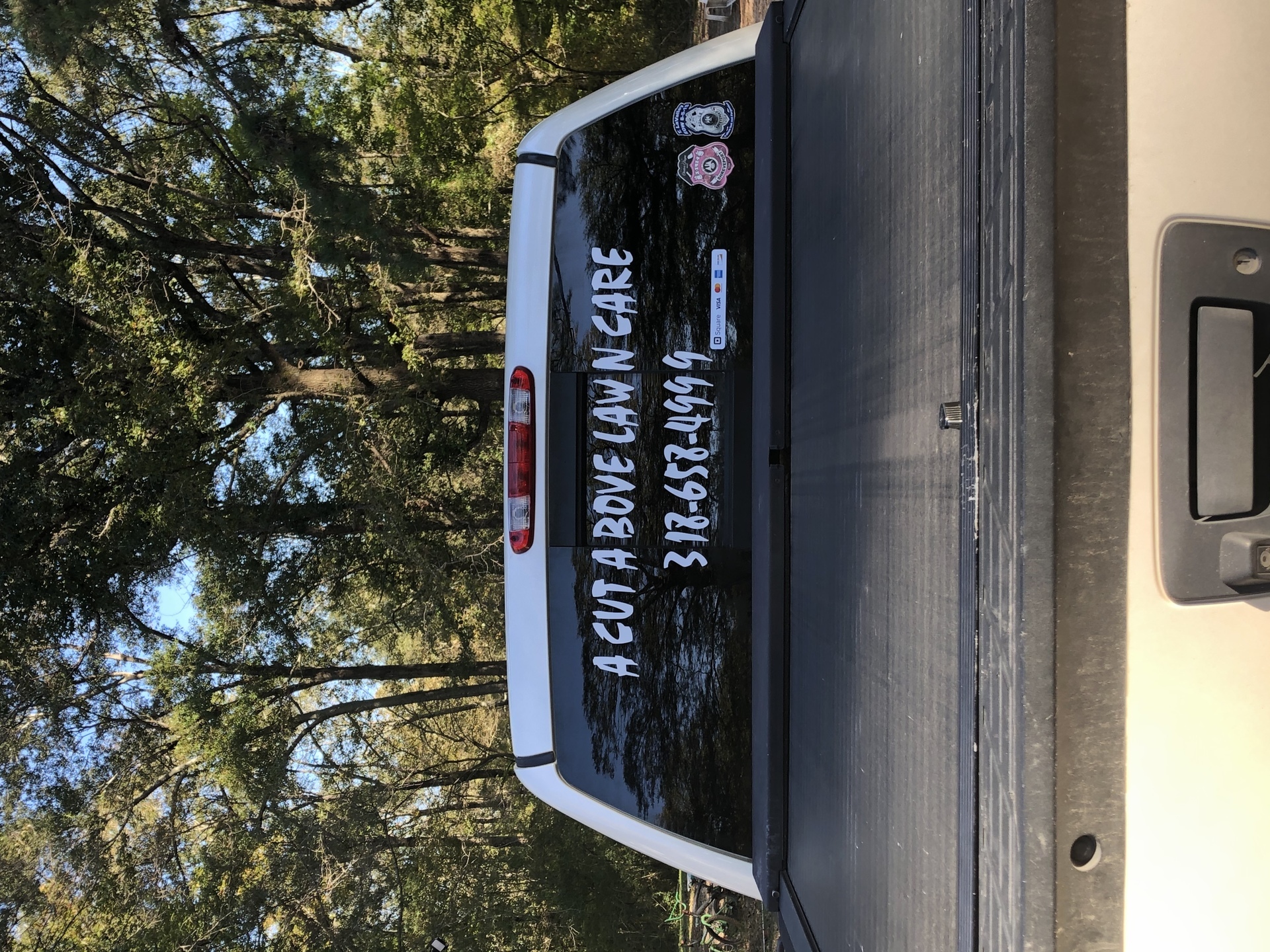 William's photograph of their Vinyl Lettering