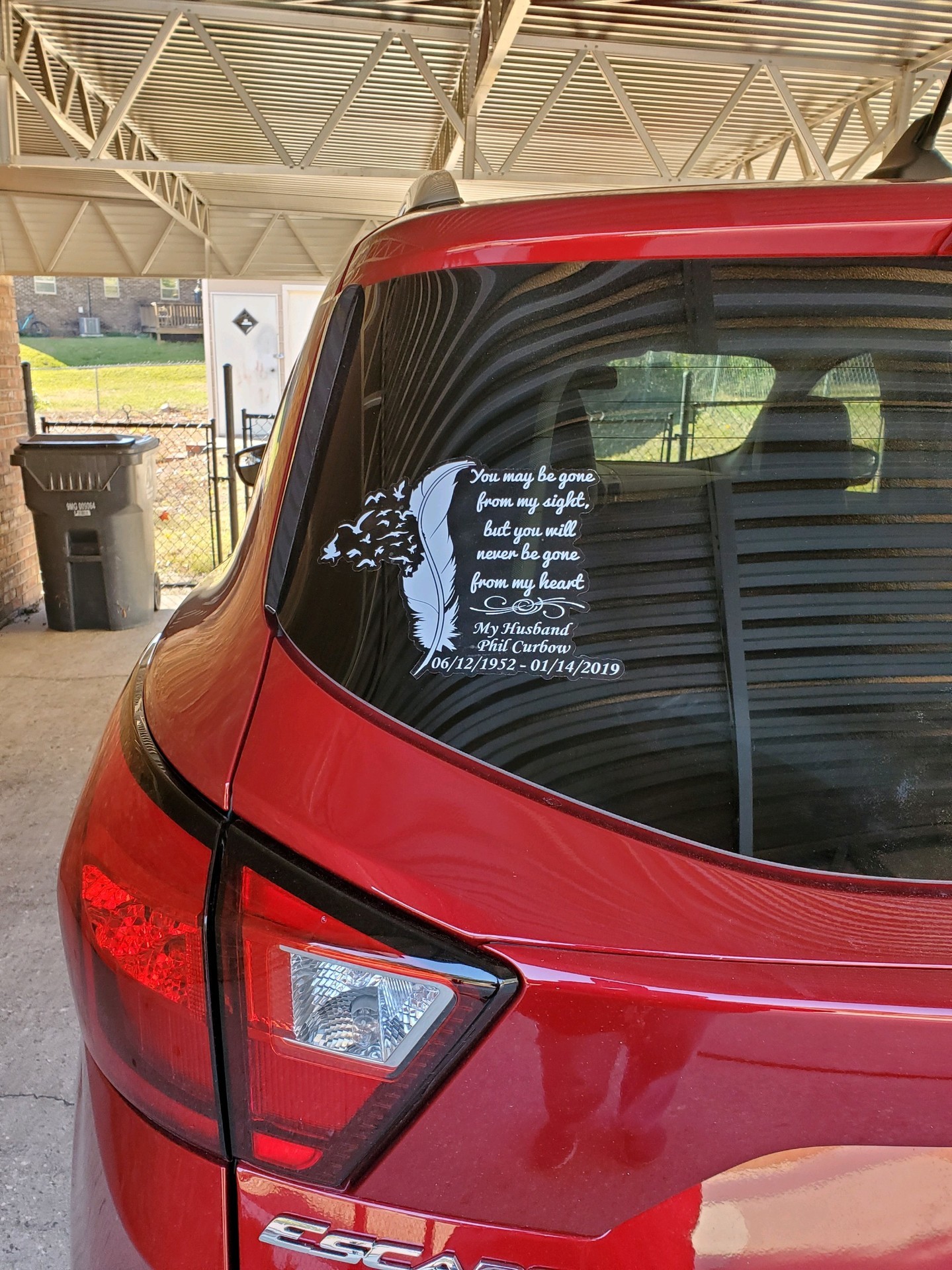 Crystal's photograph of their Clear Stickers