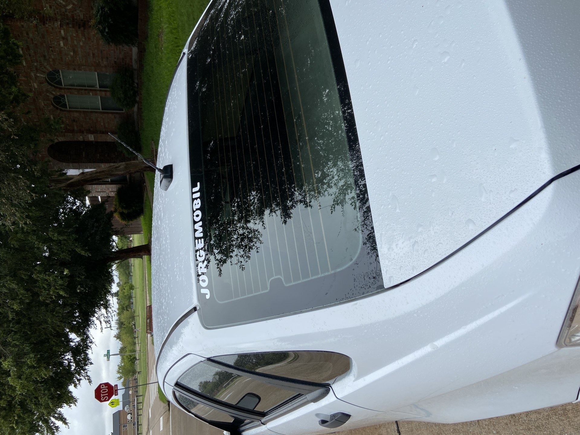 Ivan's photograph of their Vinyl Lettering