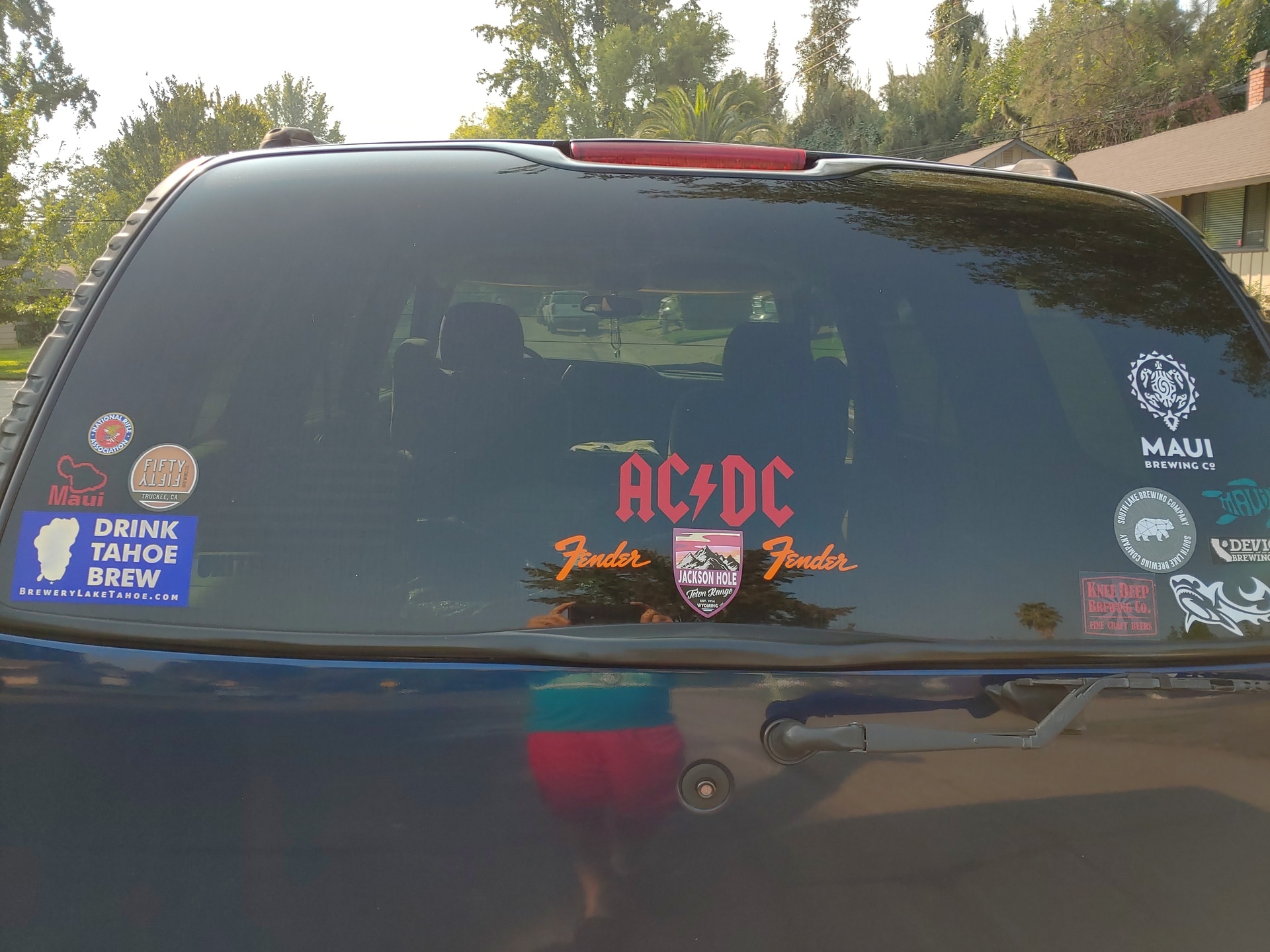 Jeff's photograph of their Ac/Dc Sticker