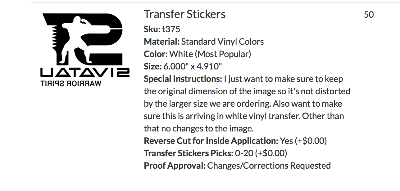 Vincent JR's photograph of their Transfer Stickers