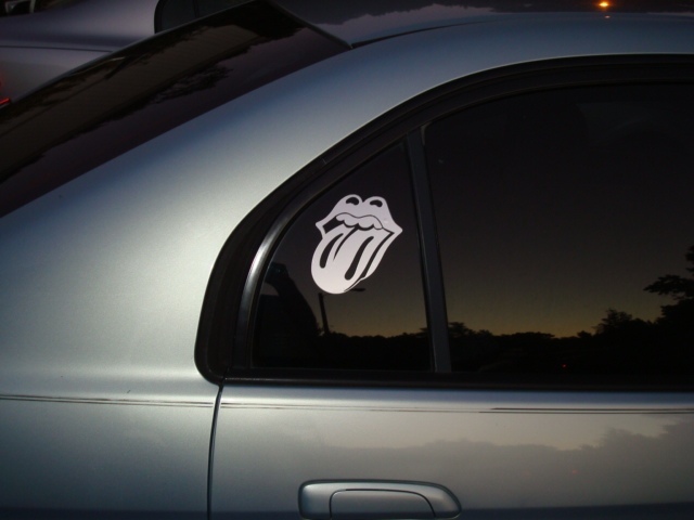 Luis's photograph of their Rolling Stones Sticker