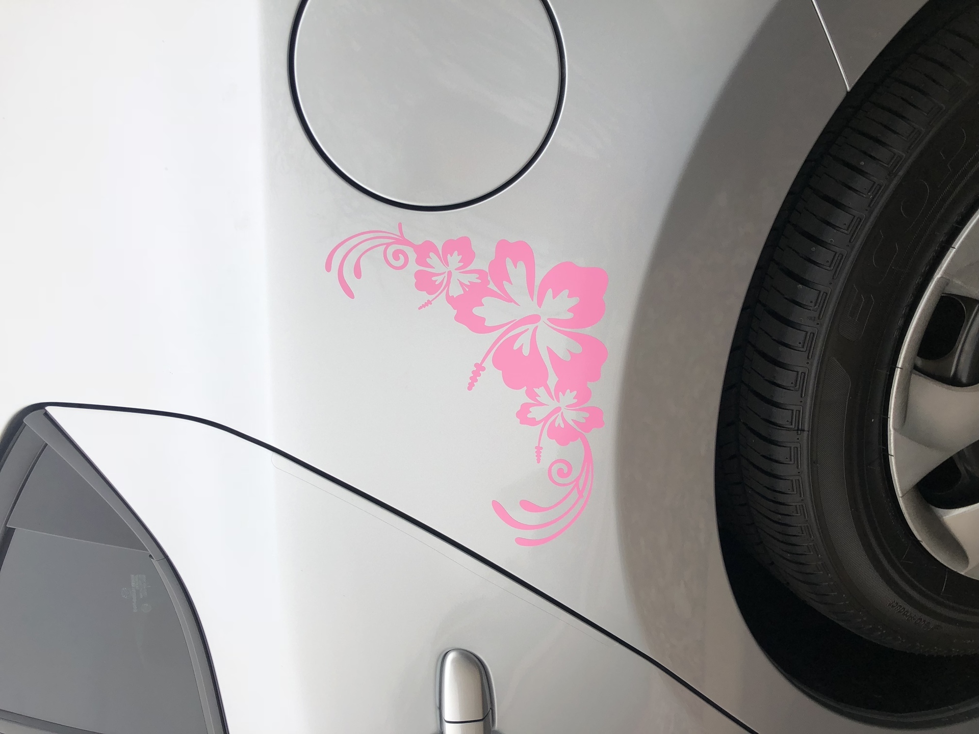Mauricio's photograph of their Hibiscus Flowers Corner Sticker