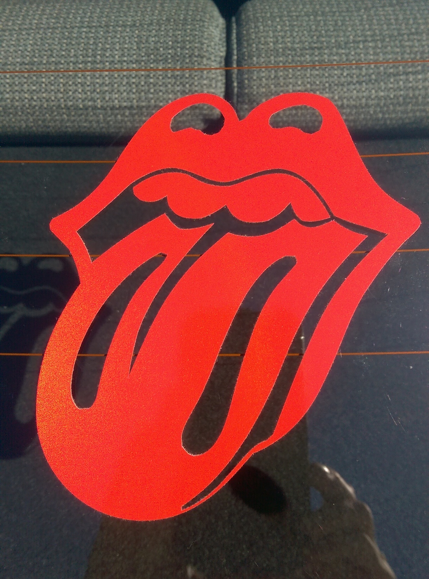 Amy's photograph of their Rolling Stones Sticker