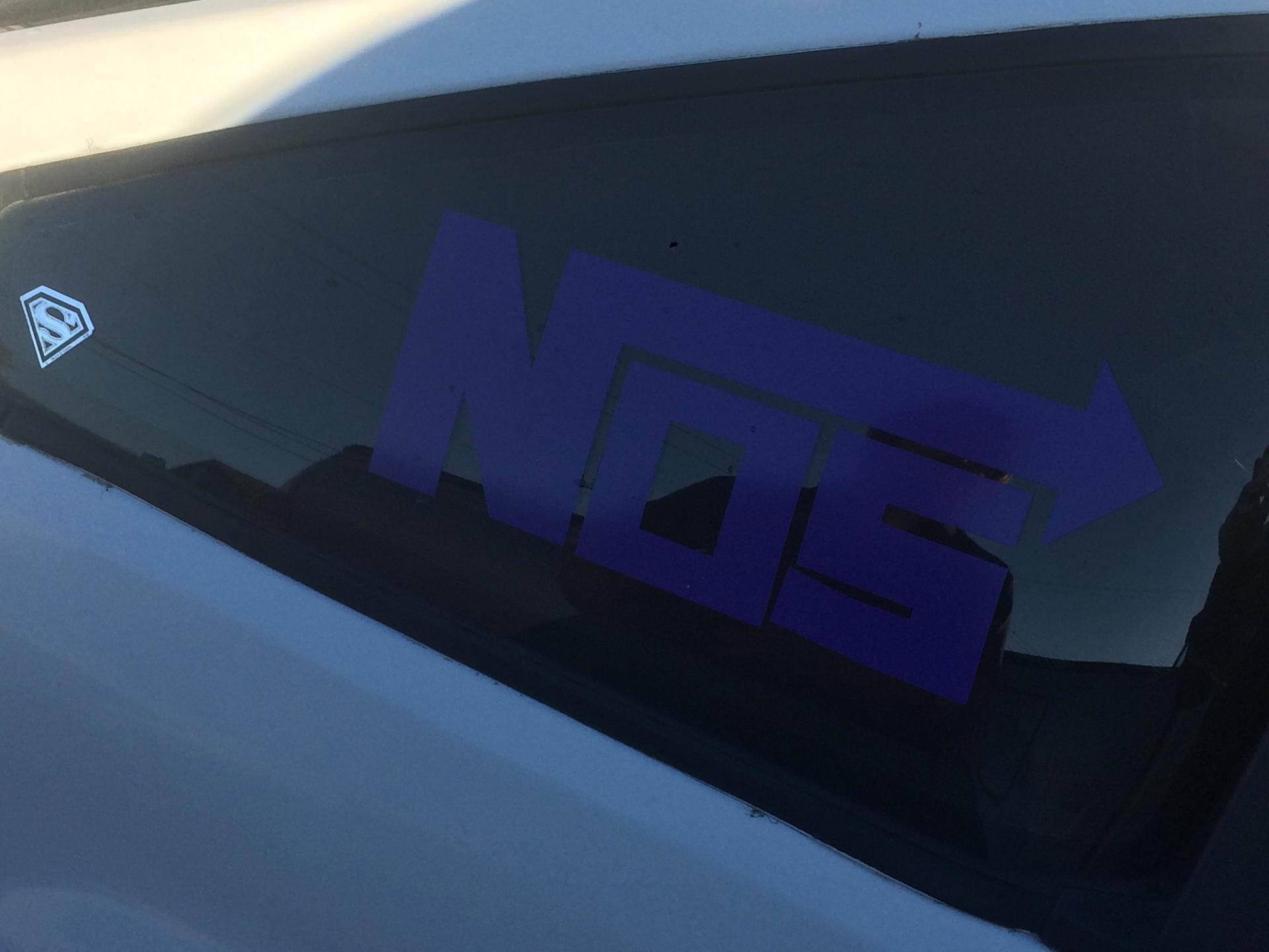 Drew's photograph of their Nos Nitrous Oxide Sticker