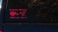 Brian's photograph of their In Loving Memory Rose Transfer Sticker