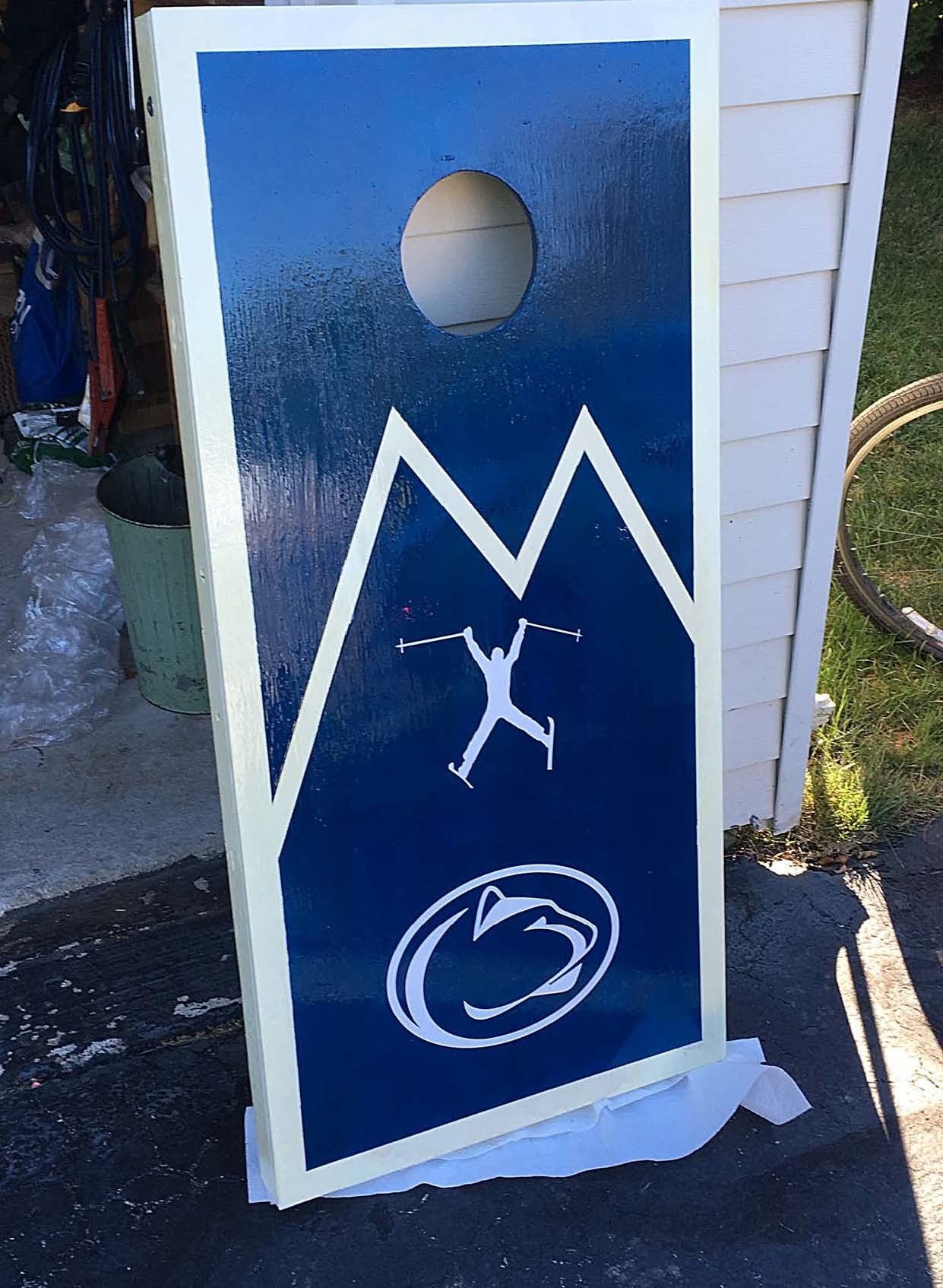 Kelly's photograph of their Snow Skier Jumping Sticker