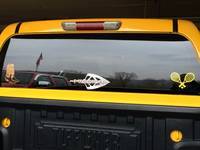 Shelby's photograph of their Tennis Racquets And Ball Sticker