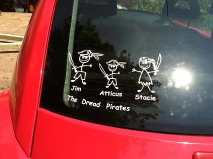 Stacie's photograph of their Family-Sticker