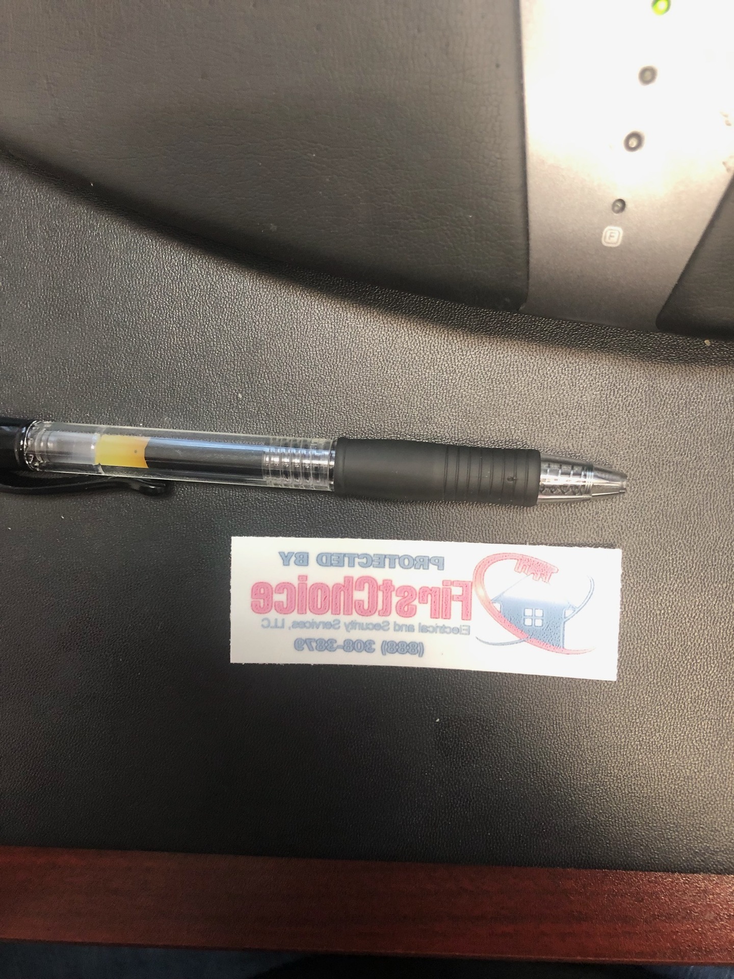 Patrick's photograph of their Front Adhesive Stickers