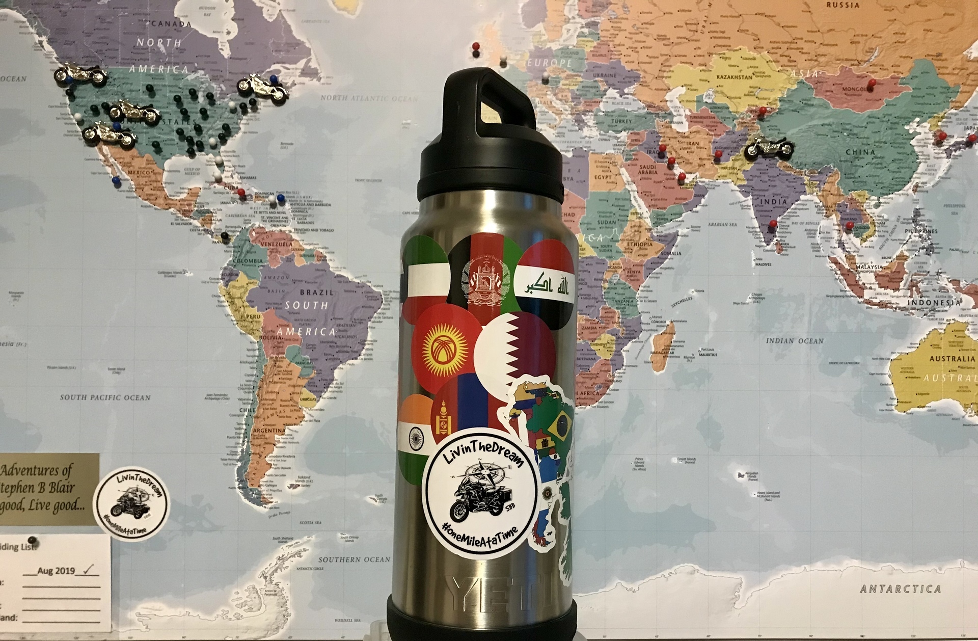 Stephen's photograph of their Circle Sticker with Your Text