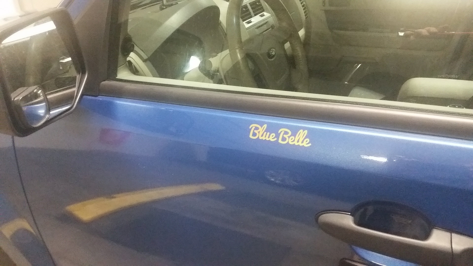 Richard's photograph of their Vinyl Lettering