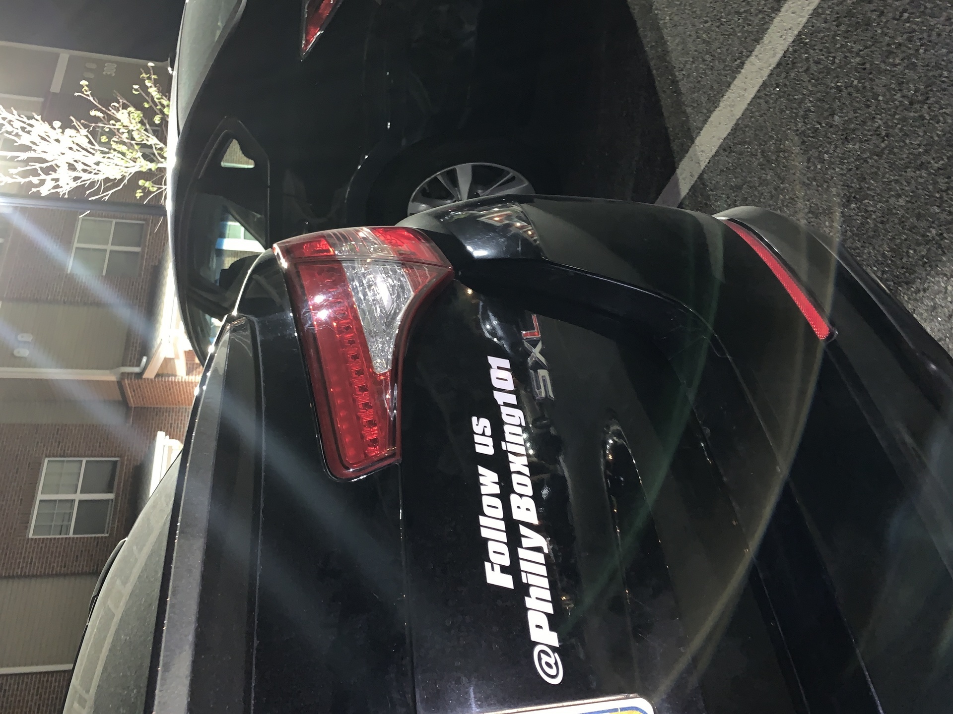 Robert's photograph of their Vinyl Lettering