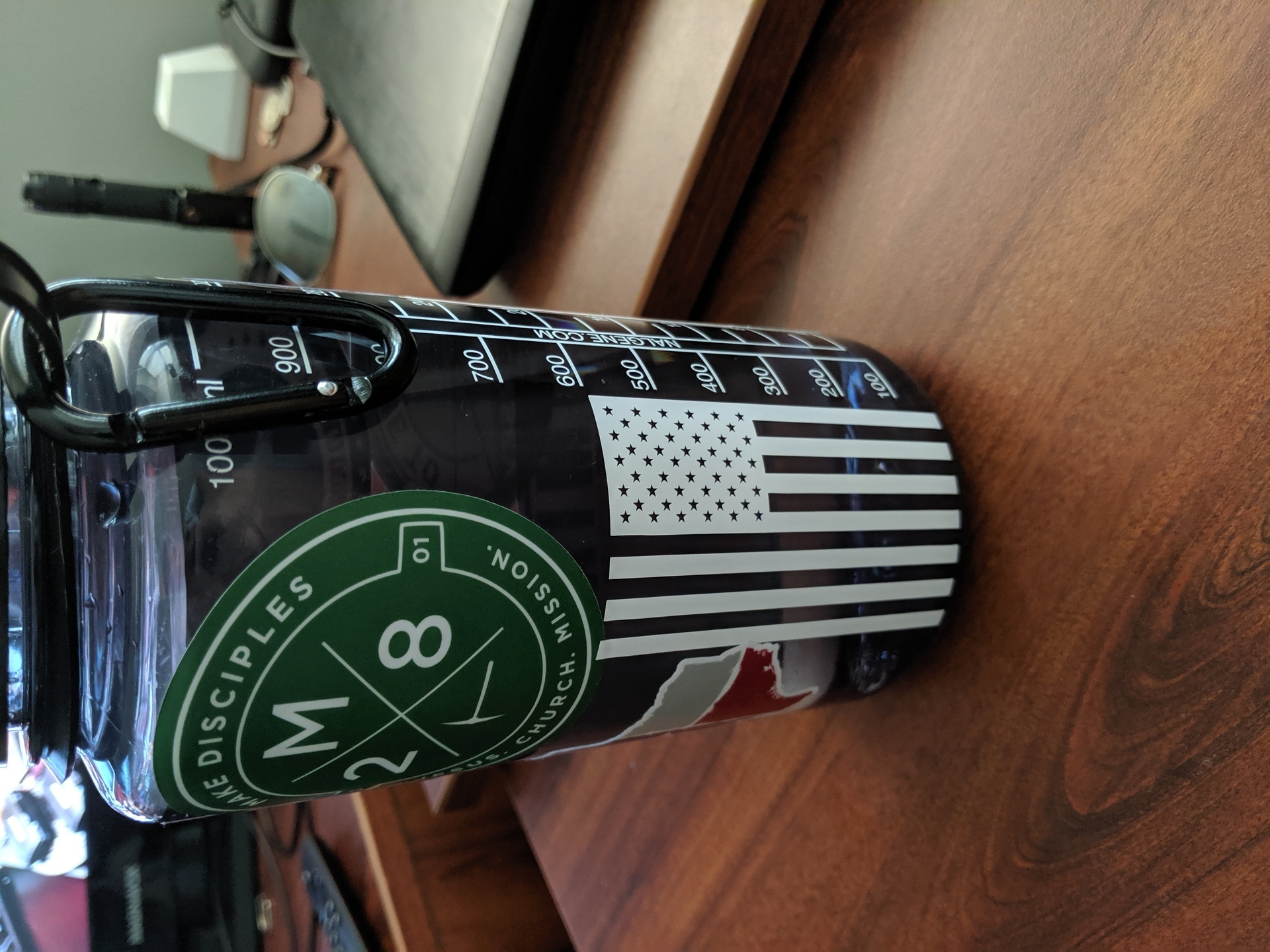 Ethan's photograph of their United States Of America Flag Sticker