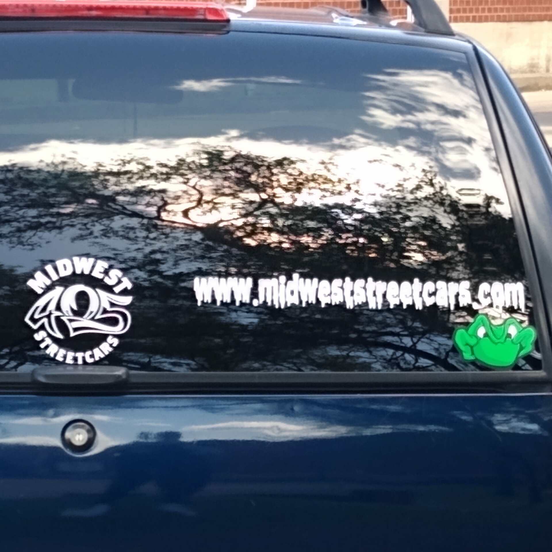 Mark's photograph of their Vinyl Lettering