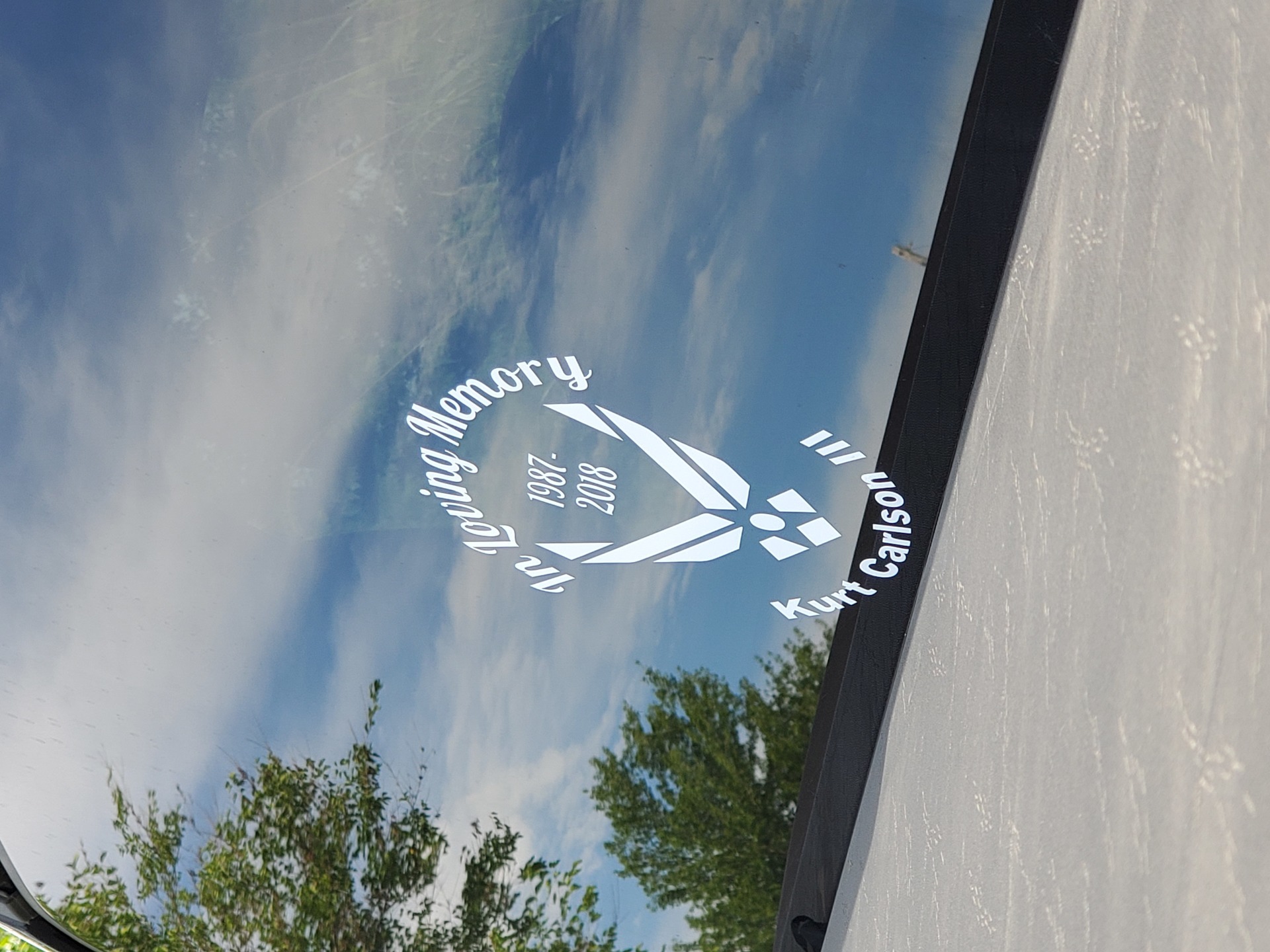 Chelsea's photograph of their In Loving Memory Air Force Sticker