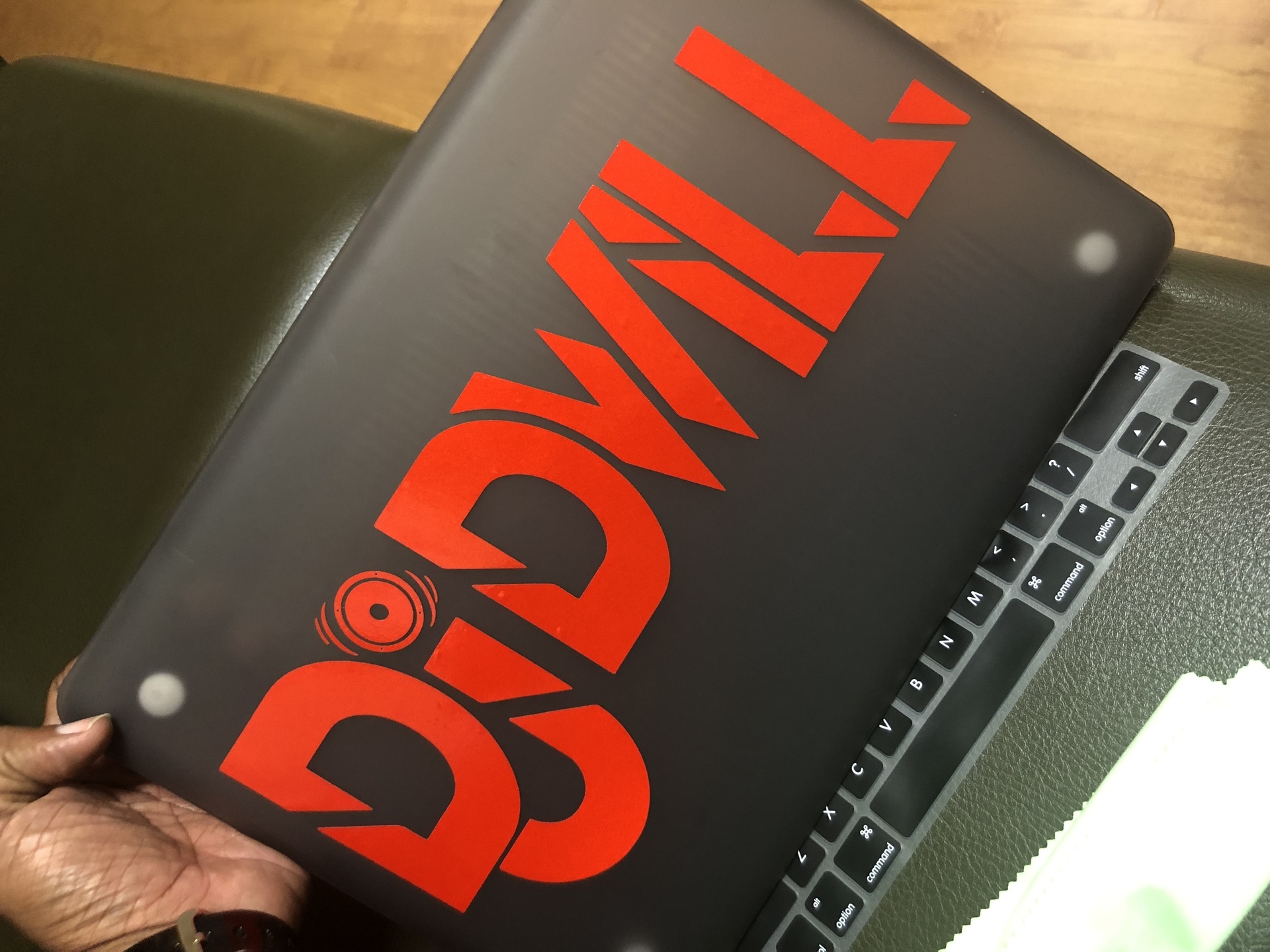 Calvin's photograph of their Transfer Stickers