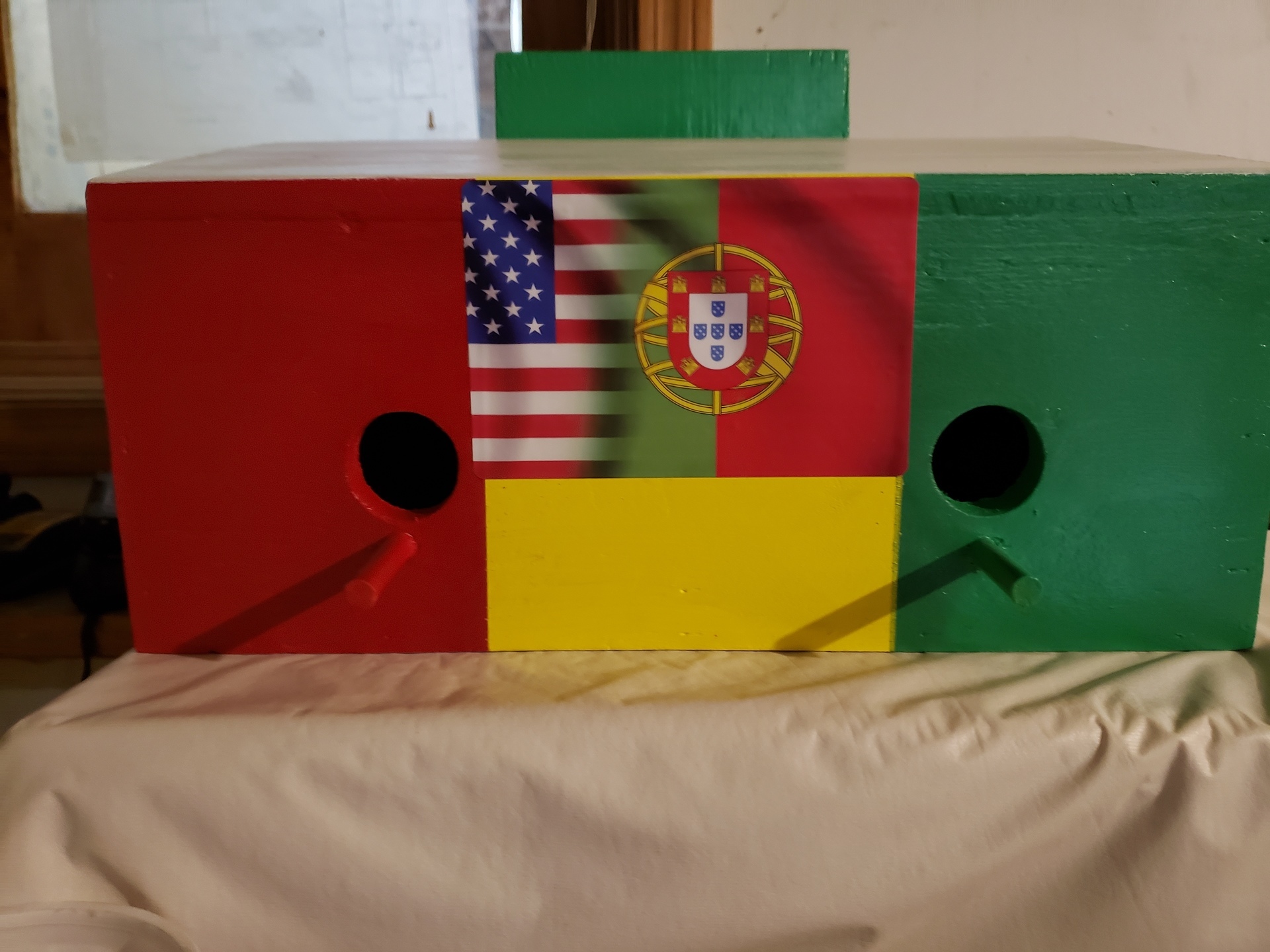 Paul's photograph of their Portugal Flag Sticker