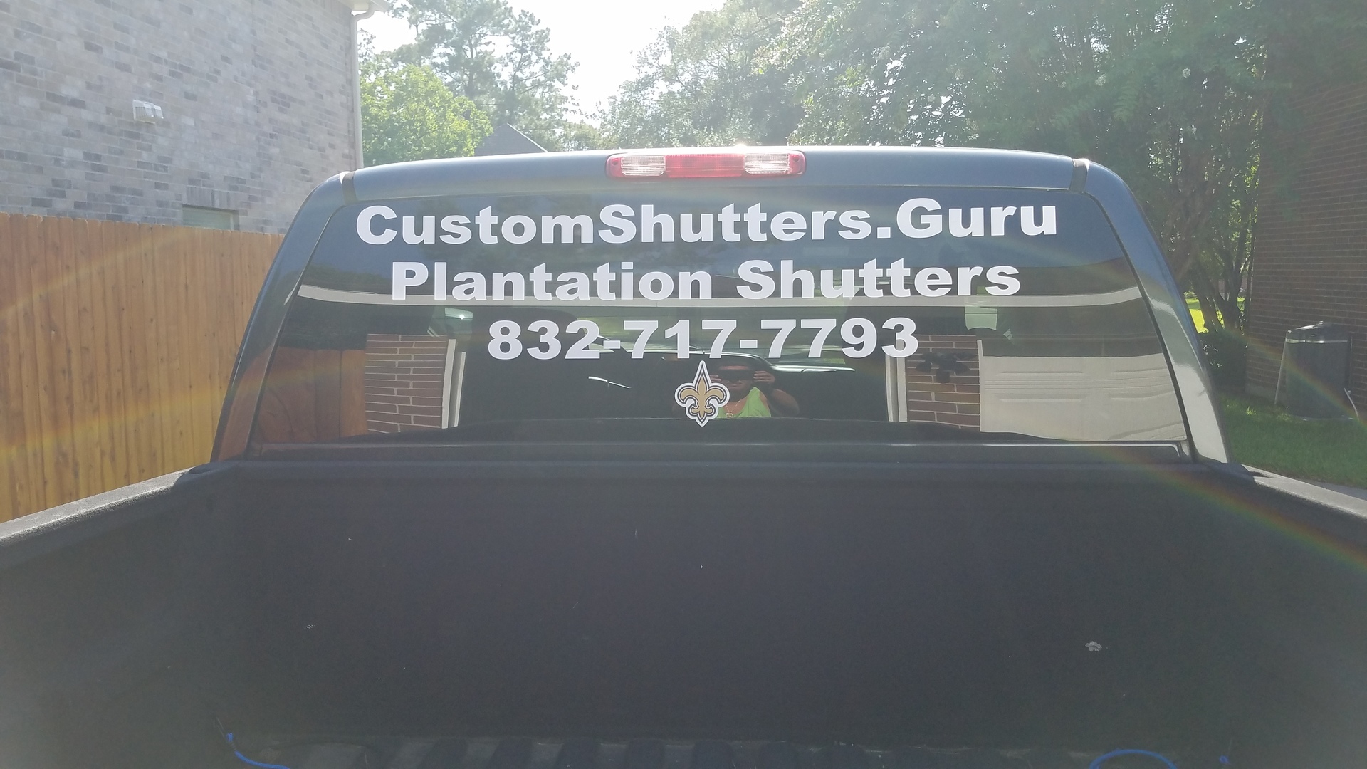 Errol's photograph of their Vinyl Lettering