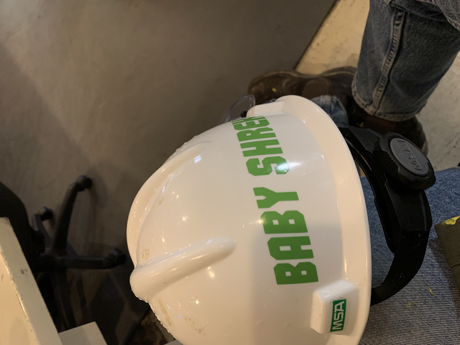 Gavin's photograph of their Vinyl Lettering