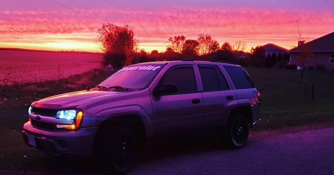 Chance's photograph of their Windshield Stickers