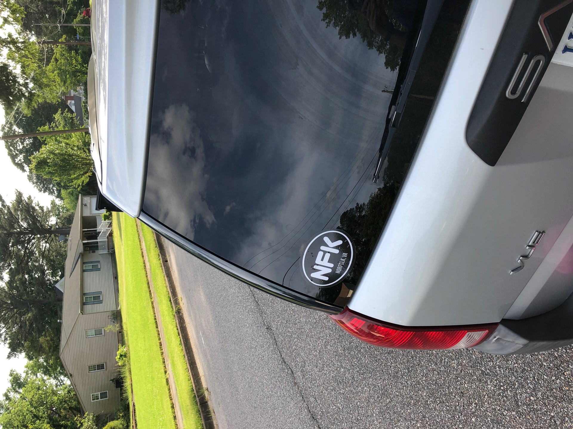 Ryan's photograph of their Norfolk, Virginia Oval Stickers