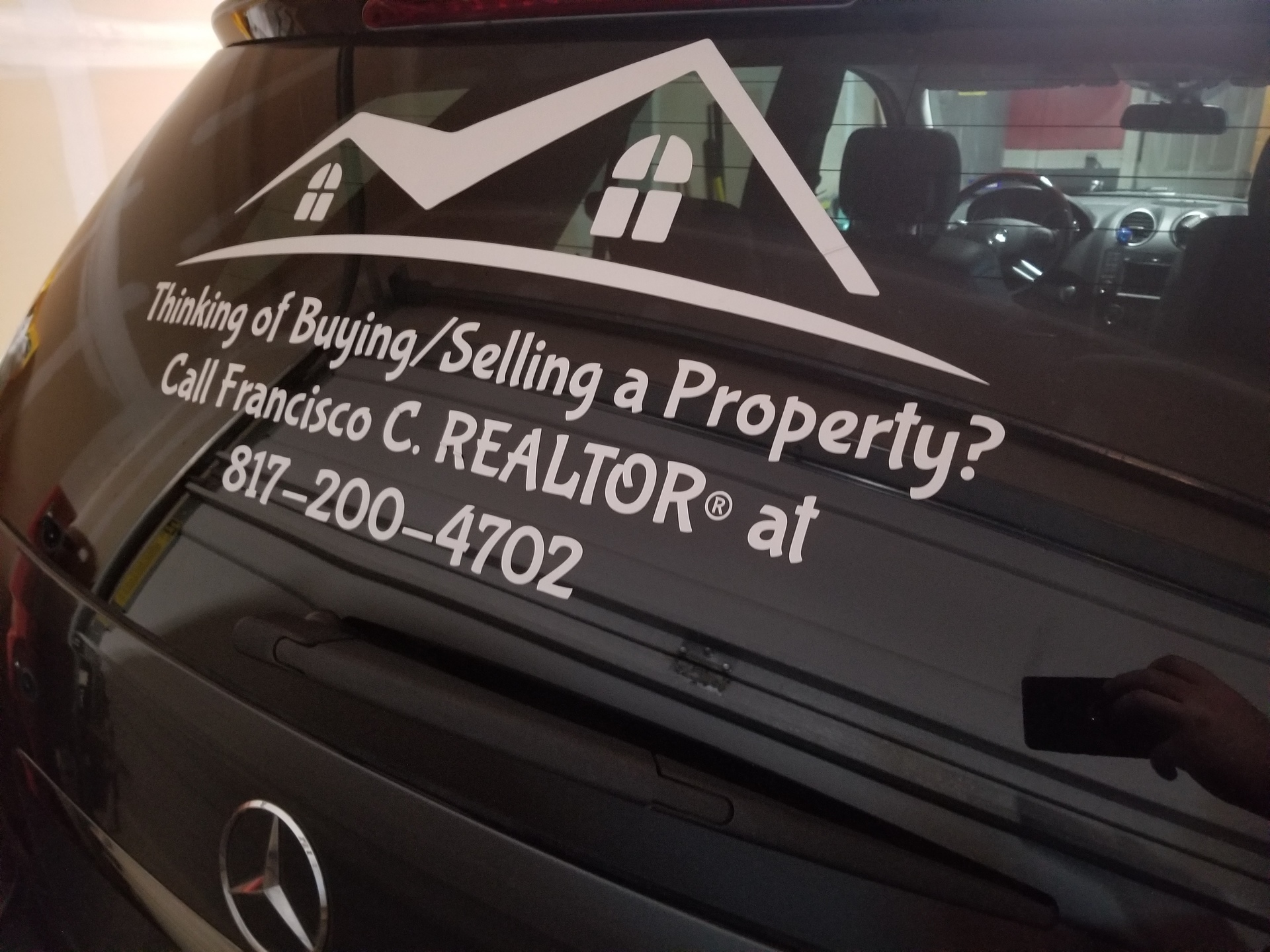 Francisco's photograph of their Custom One-Color Transfer Sticker Template