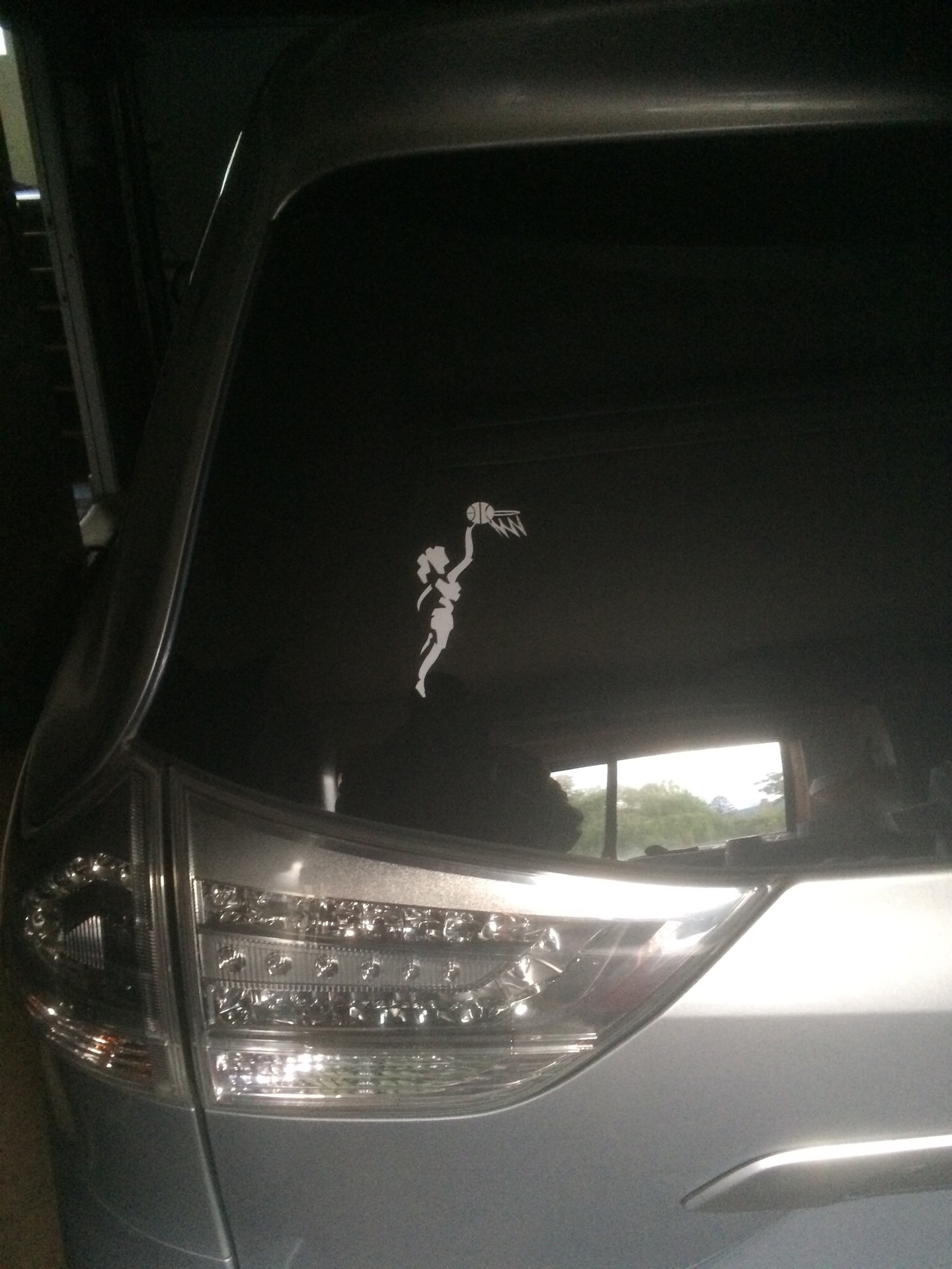 Michael's photograph of their Abstract Girl Basketball Player Sticker