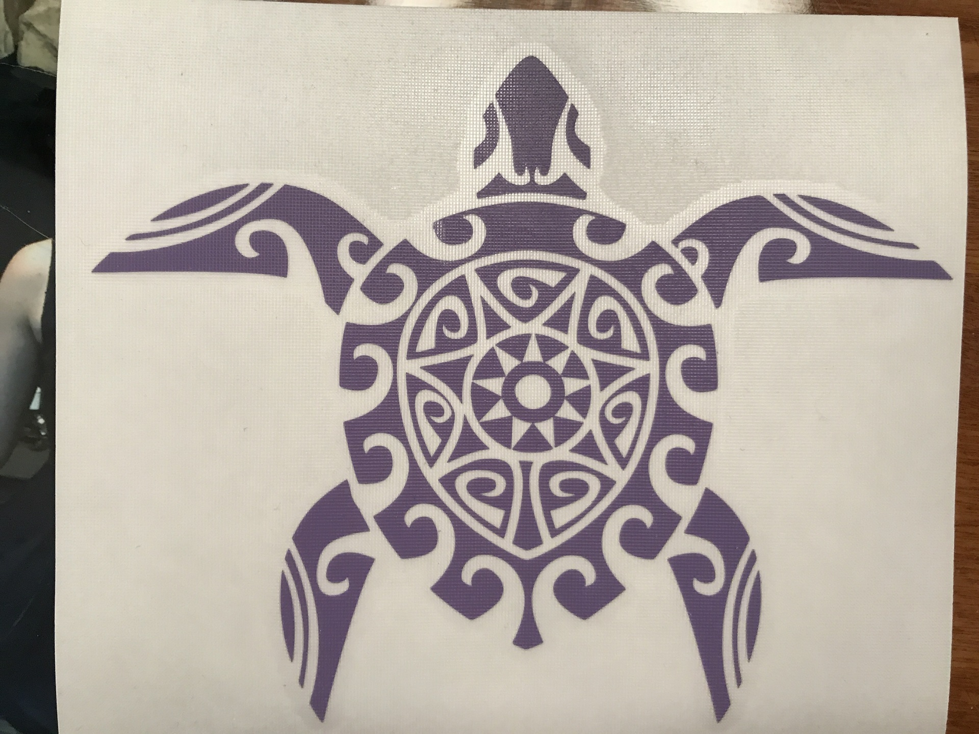 Gianna's photograph of their Hawaiian Turtle Sticker