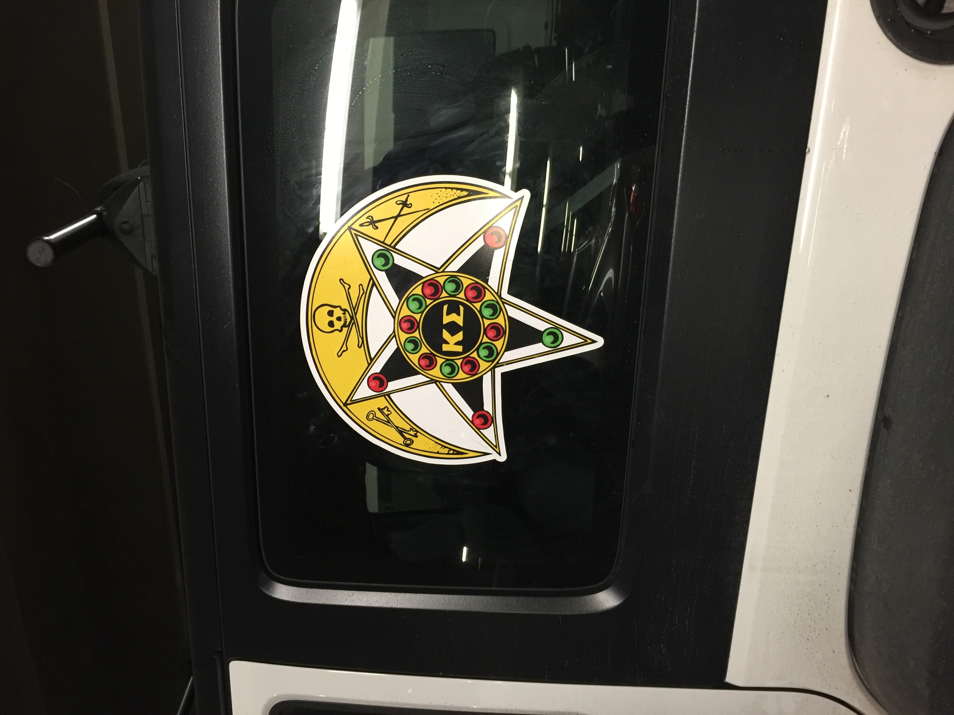 Alex's photograph of their Kappa Sigma Badge Printed Sticker