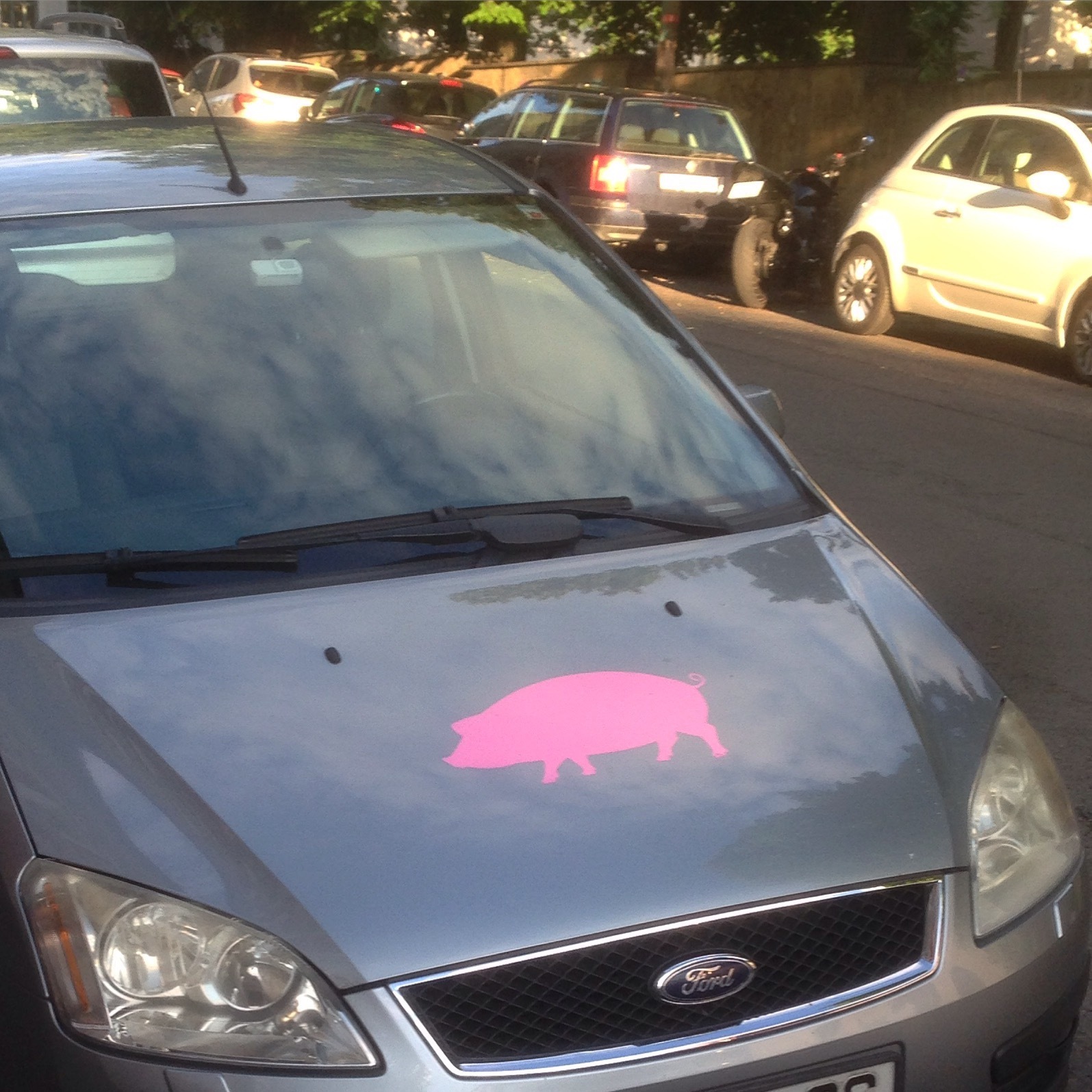 Per-Johan's photograph of their Large Pig Sticker