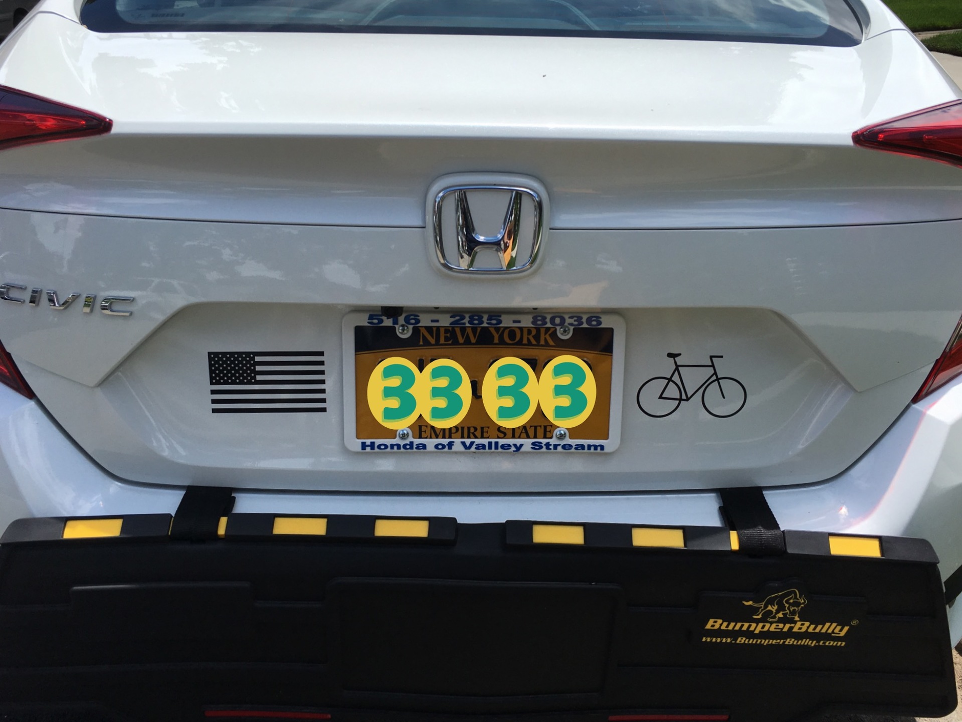 Anthony's photograph of their Bicycle Sticker
