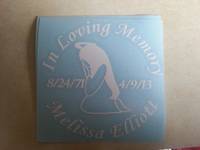 James's photograph of their In Loving Memory Angel Sticker
