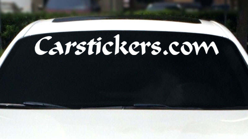 clear windshield stickers