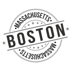 Boston Massachusetts Usa Souvenir Sticker