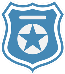 Police Officer Badge Symbol Sticker