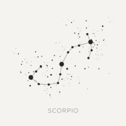 Star Constellation Zodiac Scorpio Sticker